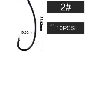 Bull Tackle-Turndown hosszúszárú horog 4 méret