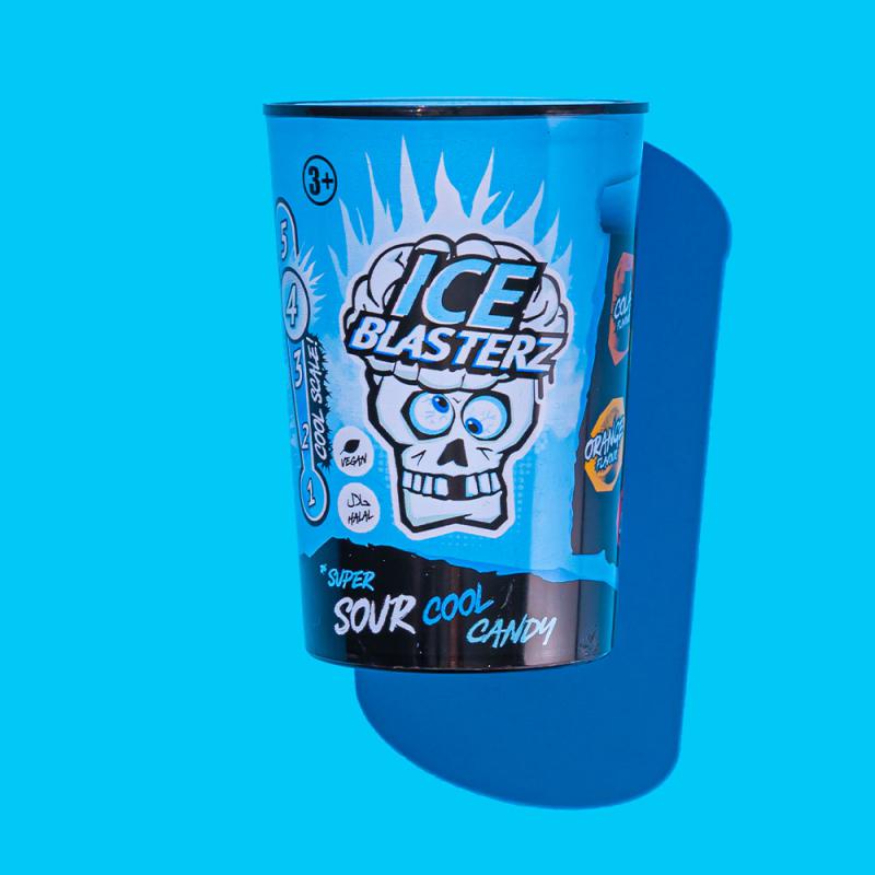 Brain Blasterz Super Sour Cool Candy 48g - Kék