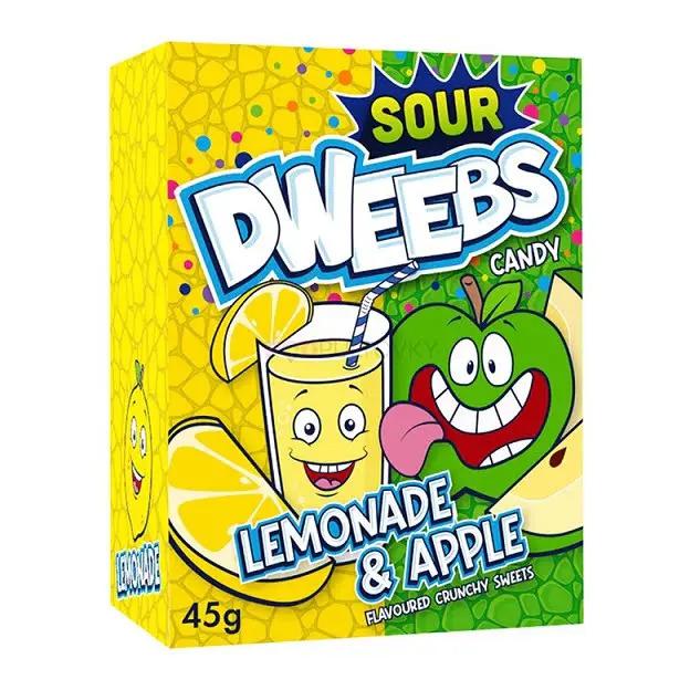 Dweebs Lemonade and Apple limonádé és zöld alma ízű savanyú cukorka 45 gramm