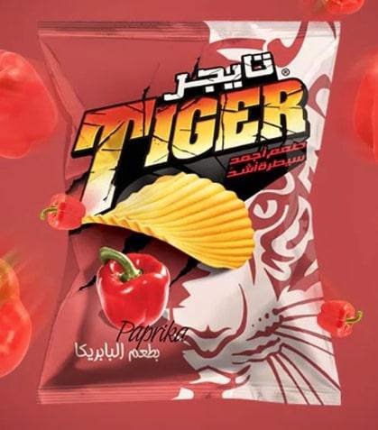 Tiger Paprika ízű Chips 90 gramm