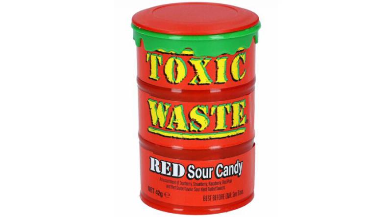 Toxic Waste Red Extra Savanyú Cukorka 42g