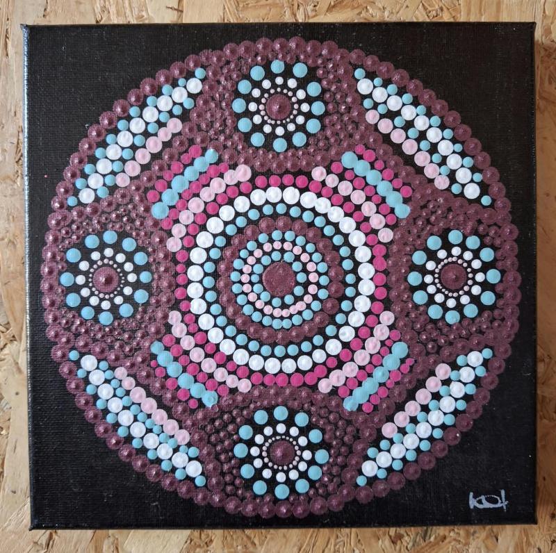 Mandala falikép 20x20 cm