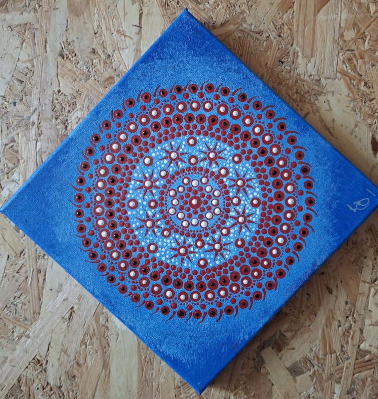 Mandala falikép 20x20 cm
