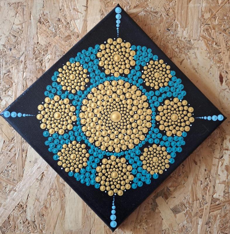Mandala falikép 20x20 cm