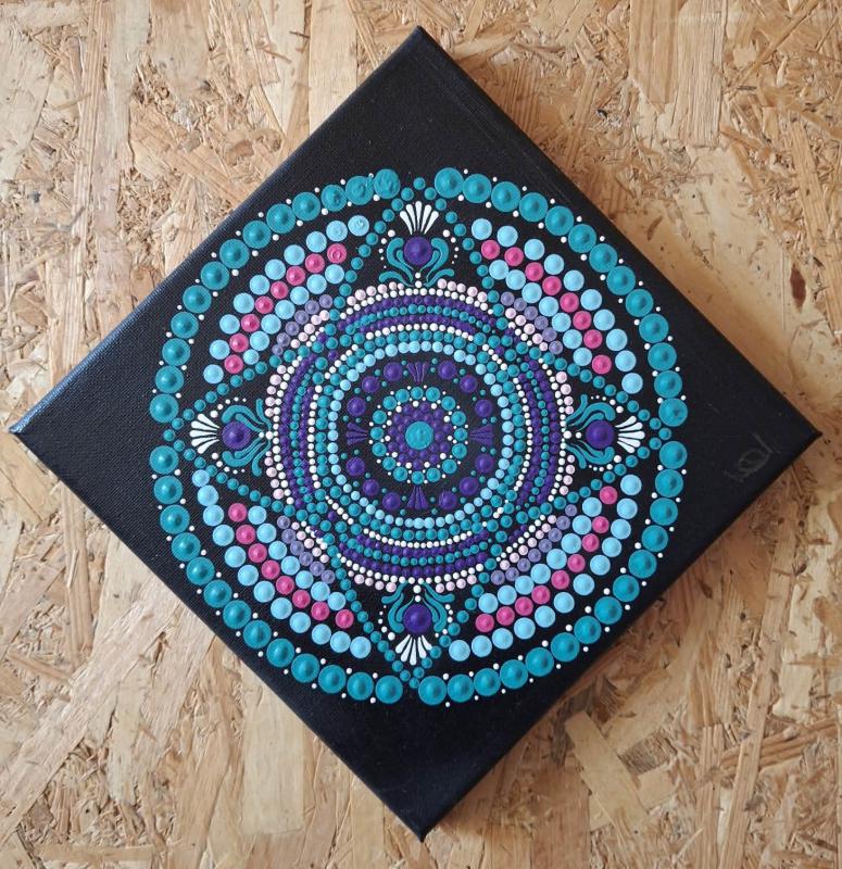 Mandala falikép 20x20 cm