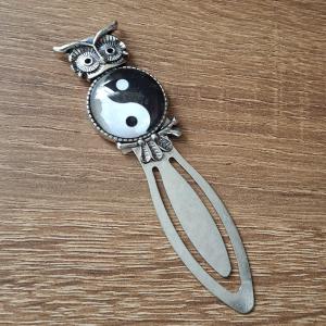 Jin-jang baglyos könyvjelző
