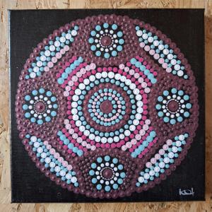 Mandala falikép 20x20 cm
