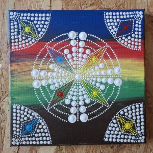 Mandala falikép 20x20 cm