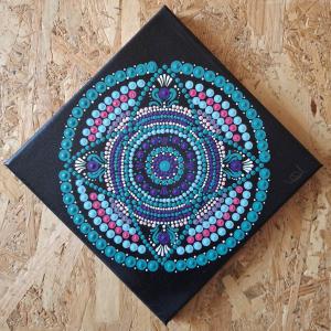 Mandala falikép 20x20 cm