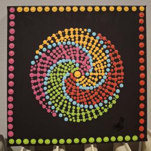 Mandala kép 20x20 cm