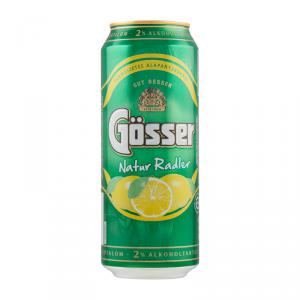 GÖSSER NATUR ZITRONE CITROMOS DOBOZOS SÖR 0,5L