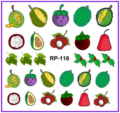 Egzotikus gyümölcsök körömmatrica (RP-116)