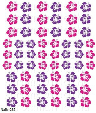 Hibiszkusz körömmatrica Nails-262