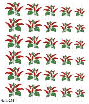 Kalocsai paprika körömmatrica Nails-276