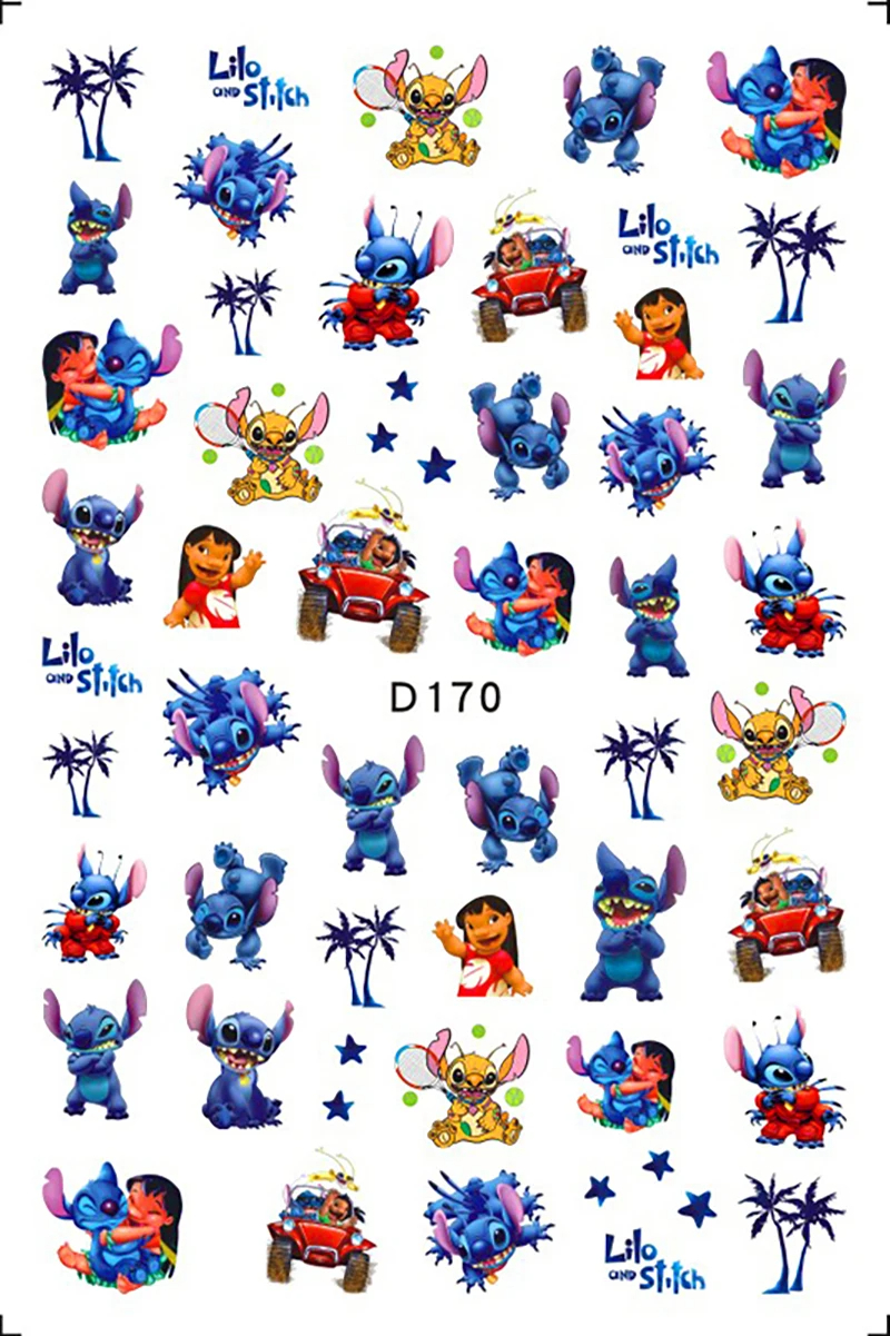 Lilo és Stitch körömmatrica D170