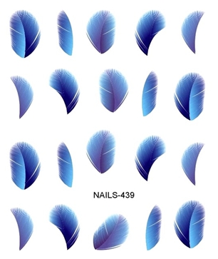 Madártoll körömmatrica Nails-439