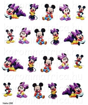 Mickey egér baby körömmatrica Nails-288