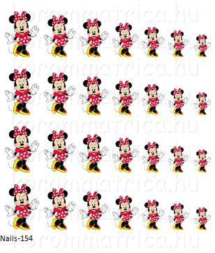 Minnie körömmatrica Nails-154