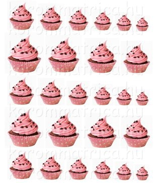 Muffin körömmatrica Nails-196