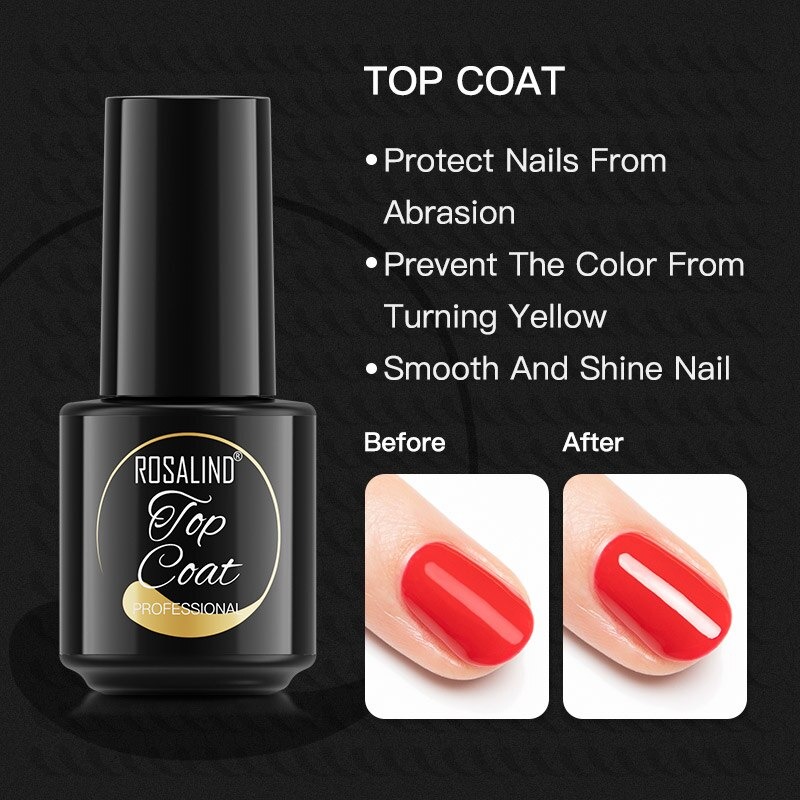 Rosalind 7ml. Top Coat (fedő lakk) Új verzió