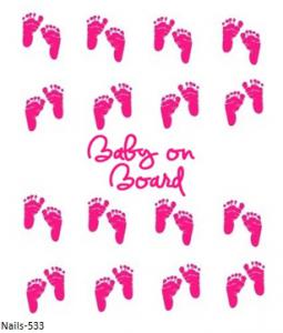 Baby Girl körömmatrica Nails-533