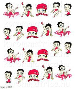 Betty Boop körömmatrica Nails-307