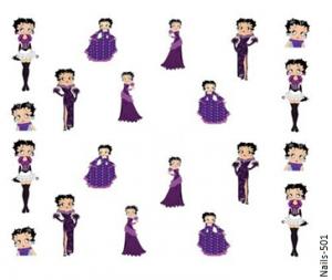 Betty Boop körömmatrica Nails-501