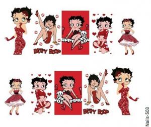 Betty Boop körömmatrica Nails-503