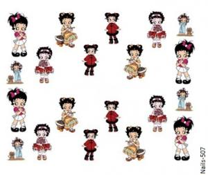 Betty Boop körömmatrica Nails-507