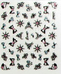 Csillámos körömmatrica (zp015)