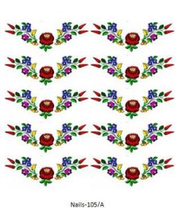 Kalocsai mintás (nagy) körömmatrica Nails-105a