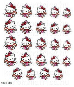 Karácsonyi Hello Kitty körömmatrica Nails-389