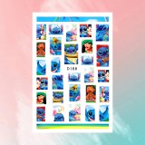 Lilo és Stitch körömmatrica D168