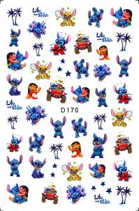 Lilo és Stitch körömmatrica D170