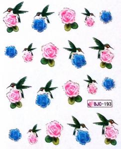 Madár és Virág Körömmatrica BJC-193