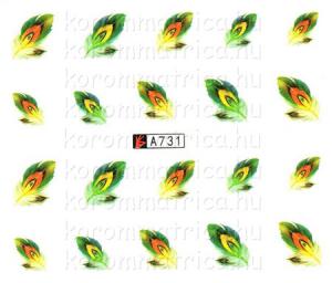 Madártoll körömmatrica (a731)