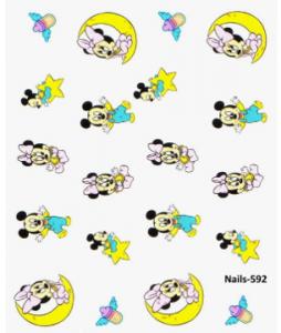 Minnie és Mickey baby körömmatrica Nails-592