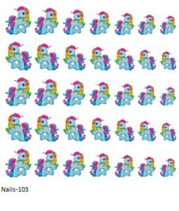 My Little Pony körömmatrica Nails-103