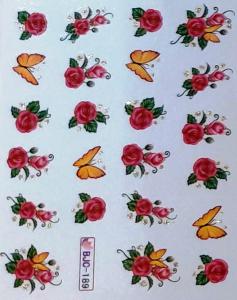 Pillangó és Virág Körömmatrica BJC-189
