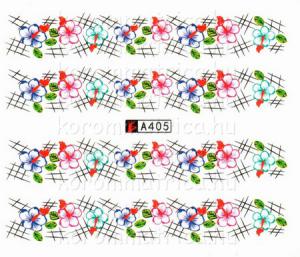 Virág körömmatrica (a405)