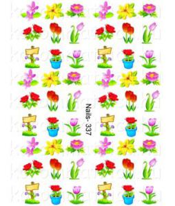 Virágok körömmatrica Nails-337
