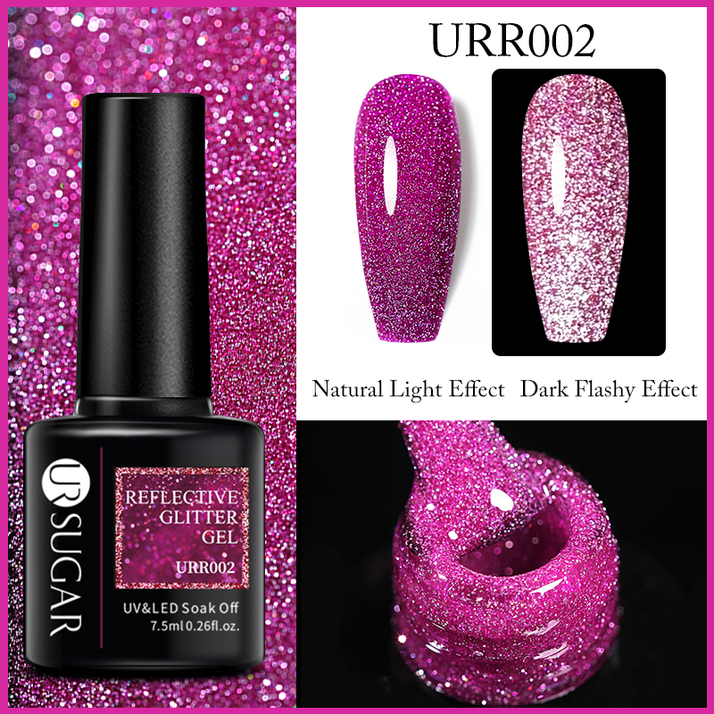 UR Sugar Reflective Glitter gél lakk URR002