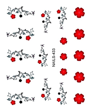 Virág körömmatrica Nails-433