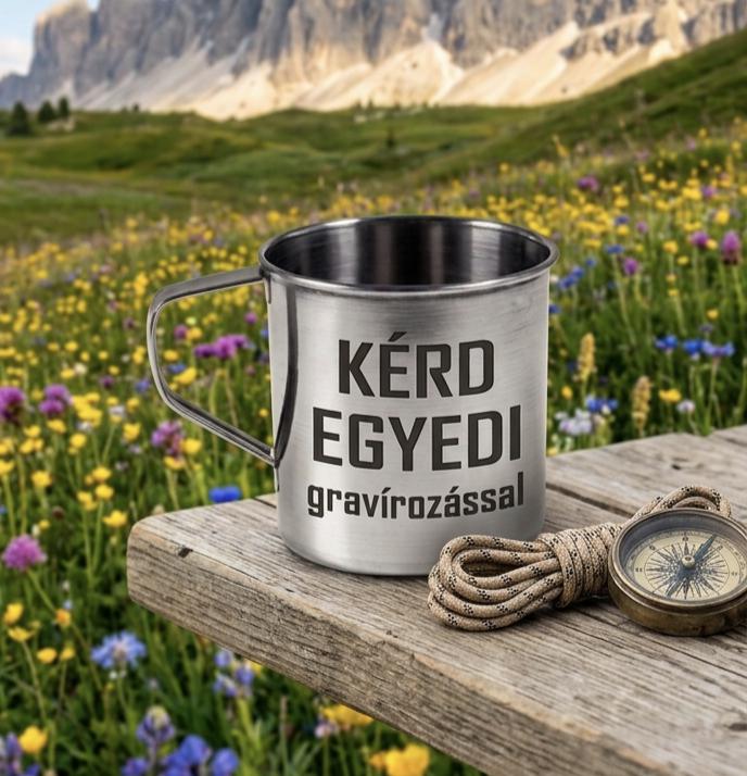 Egyedi fém bögre 3dl