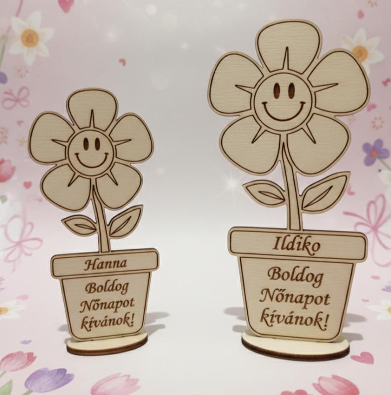 Egyedi vidám nőnapi virág