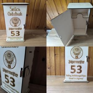 0,7 literes Jägermeister fa doboz