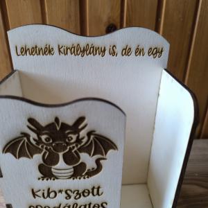 Asztali papírzsebkendő tartó - Házisárkány