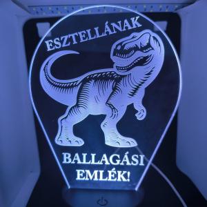 Dinoszaurusz LED lámpa