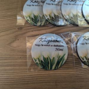Egyedi fényképes kör hűtőmágnes