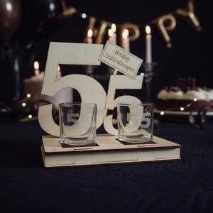 Évszámos pálinkás pohár szett